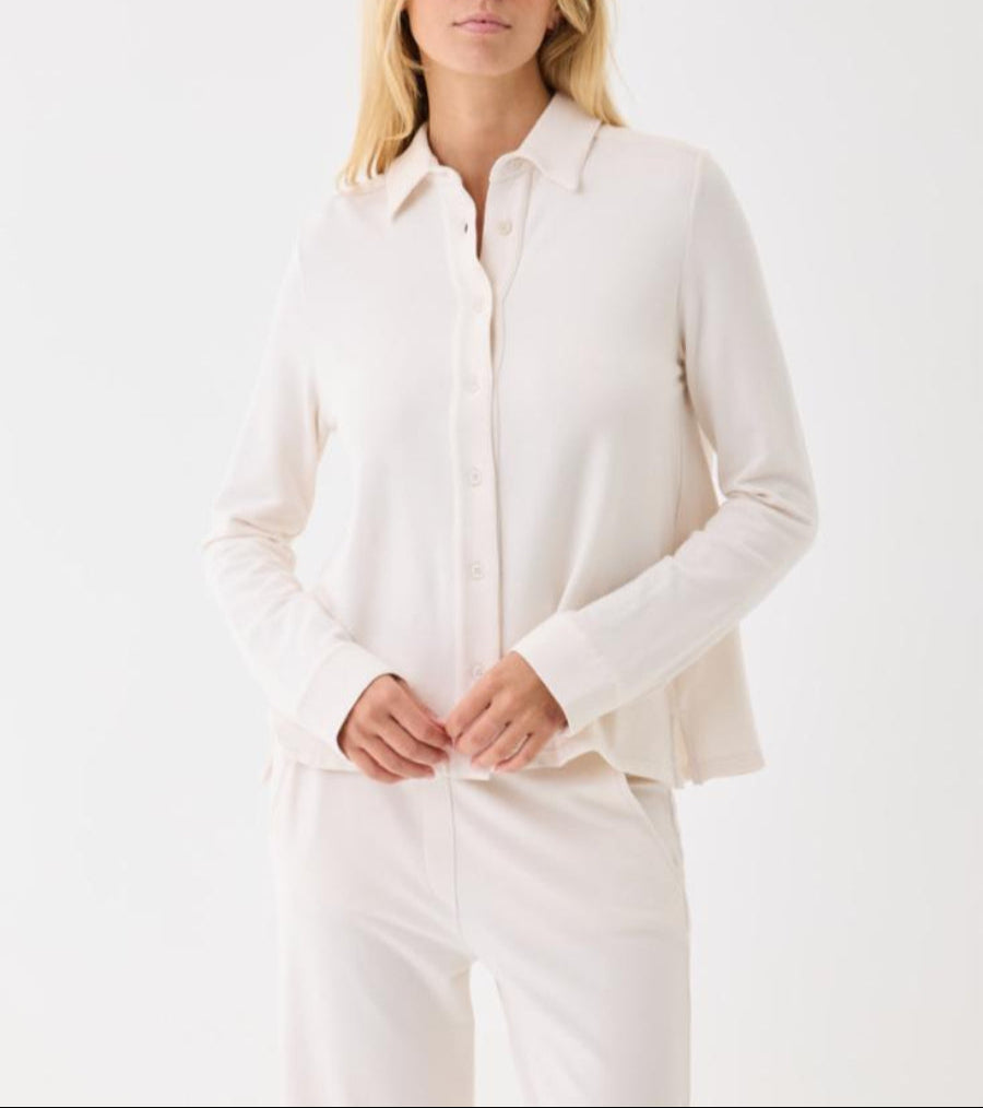 Majestic Filatures French L/S Relaxed Shirt With Back Pleat