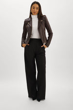 Lamarque Mellie Leather Biker Jacket