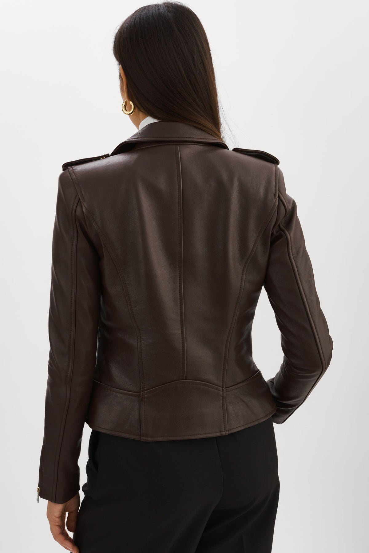 Lamarque Mellie Leather Biker Jacket