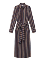 A.L.C Mila Striped Midi Shirtdress