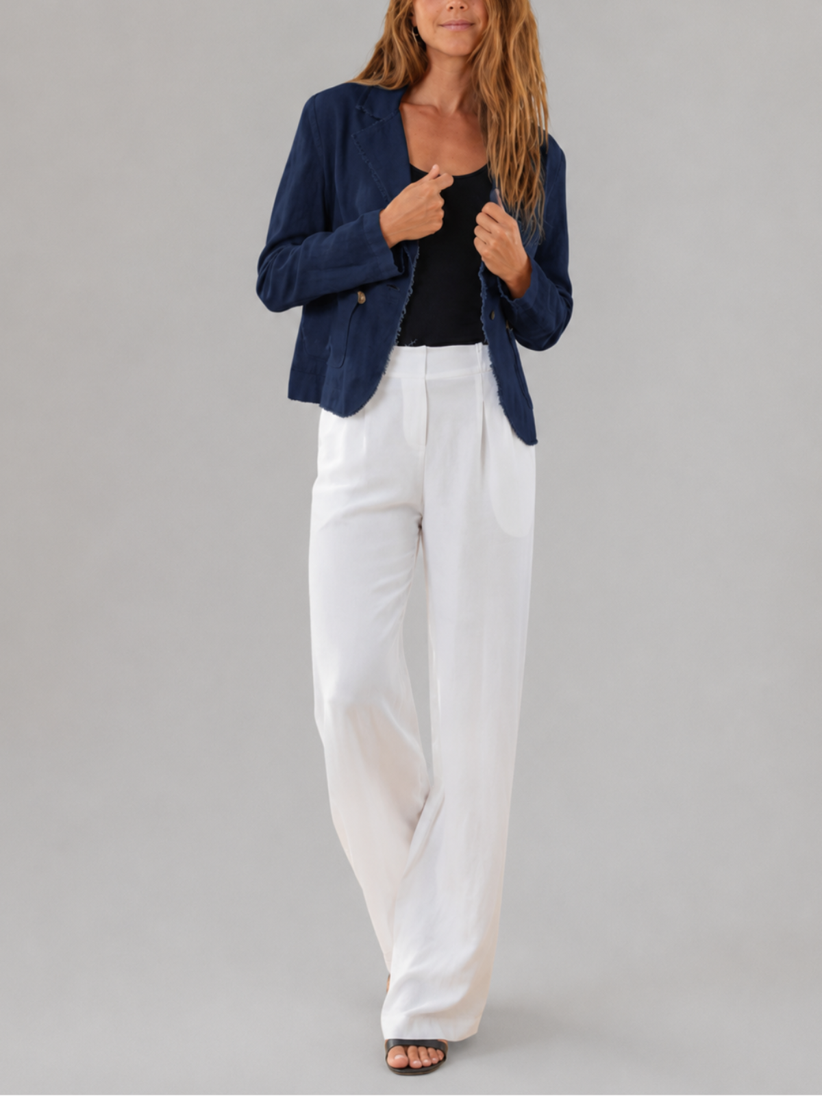 MILA Raw Edge Blazer_LI-413
