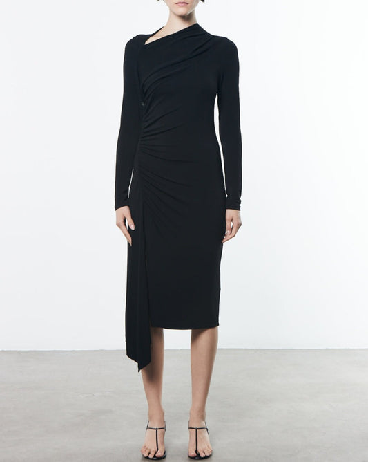 Enza Costa Matte Jersey Slash Dress