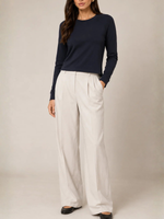 Majestic Filatures French Terry Crop Long Sleeve Crewneck_M004FSW147