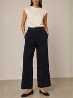 Majestic Filatures French Terry Wide Leg Pant_M004FPA141