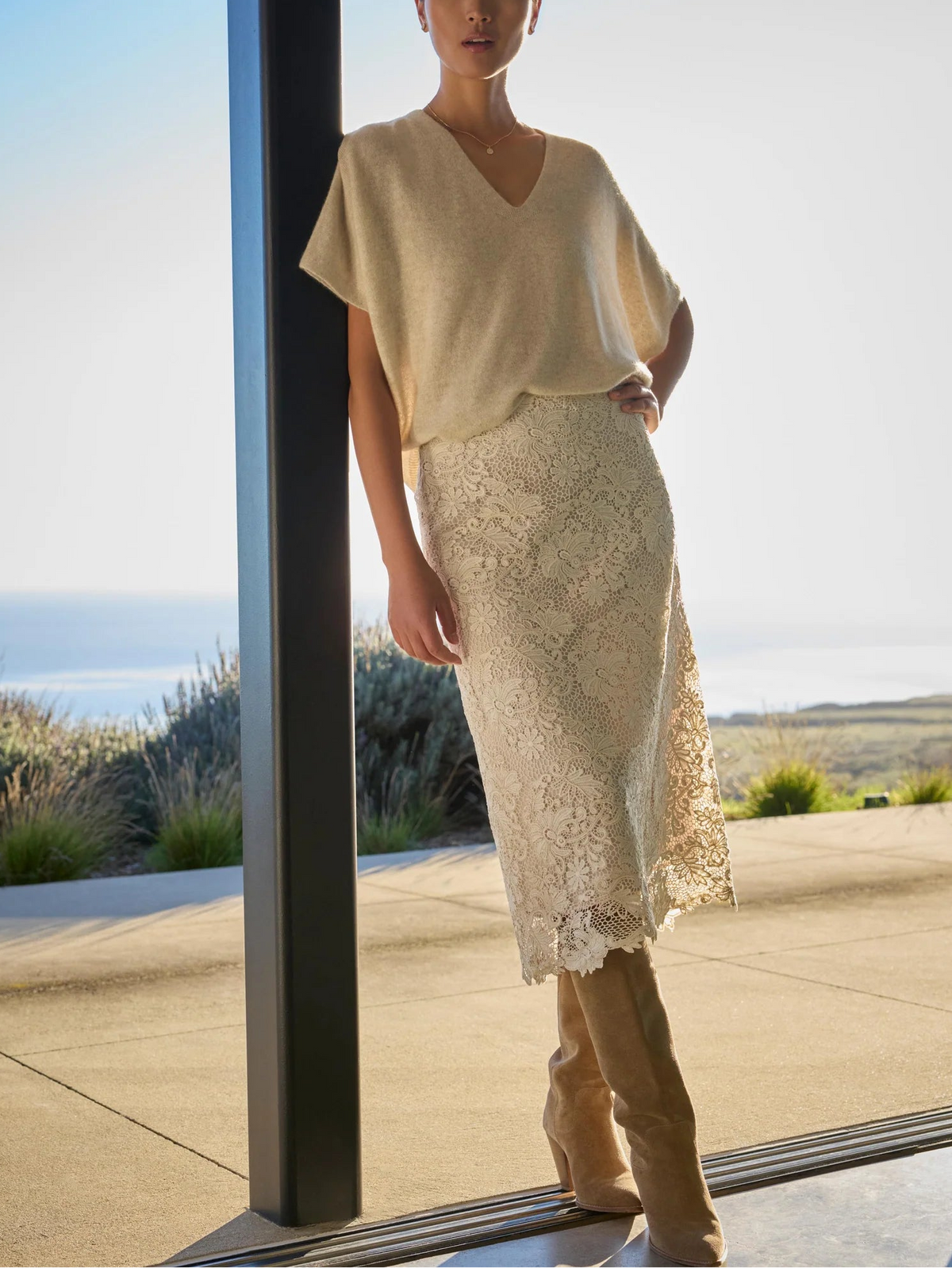 Brochu Walker Mara Lace Skirt