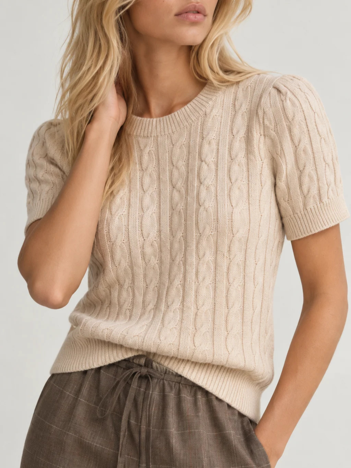 Margaret O'leary Cable Tee COA7002