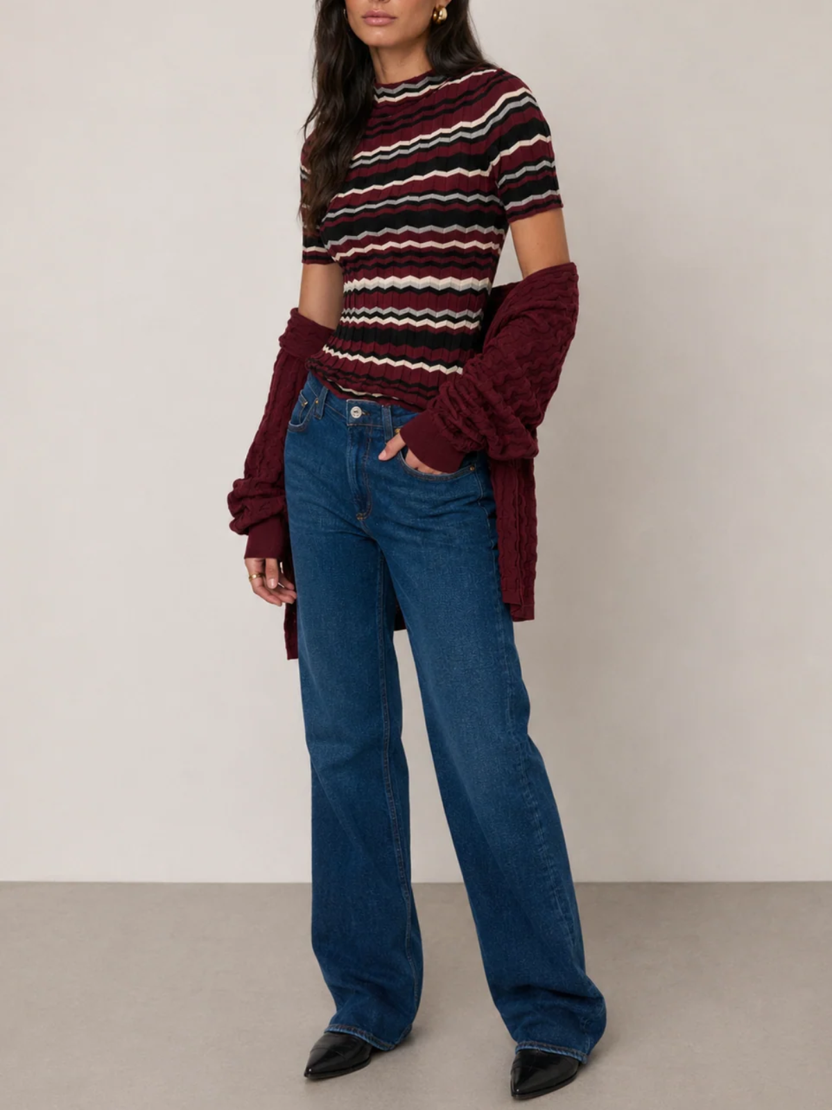 Margaret O'leary Liana Mock Neck Tee_COA4115