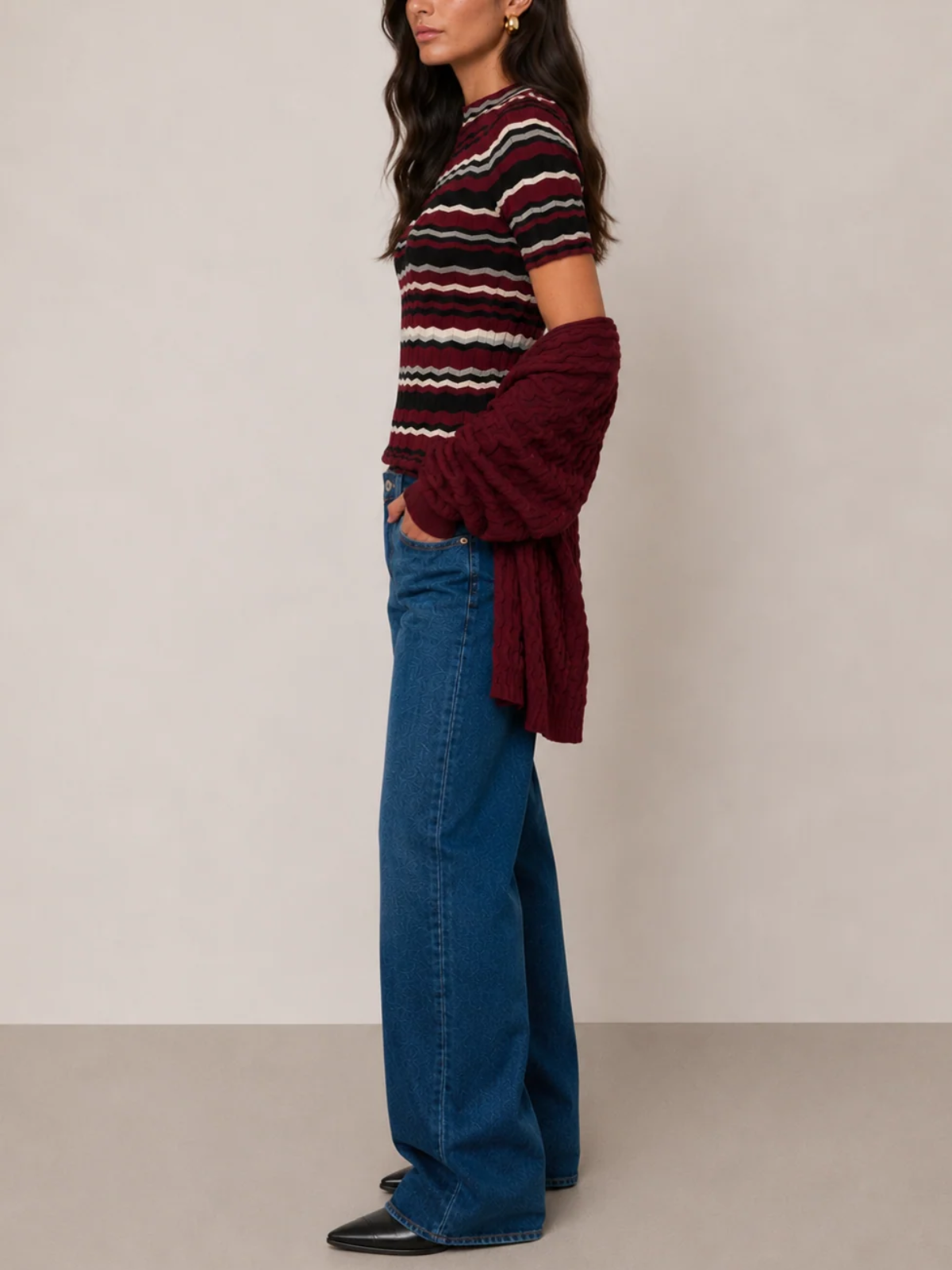 Margaret O'leary Liana Mock Neck Tee_COA4115