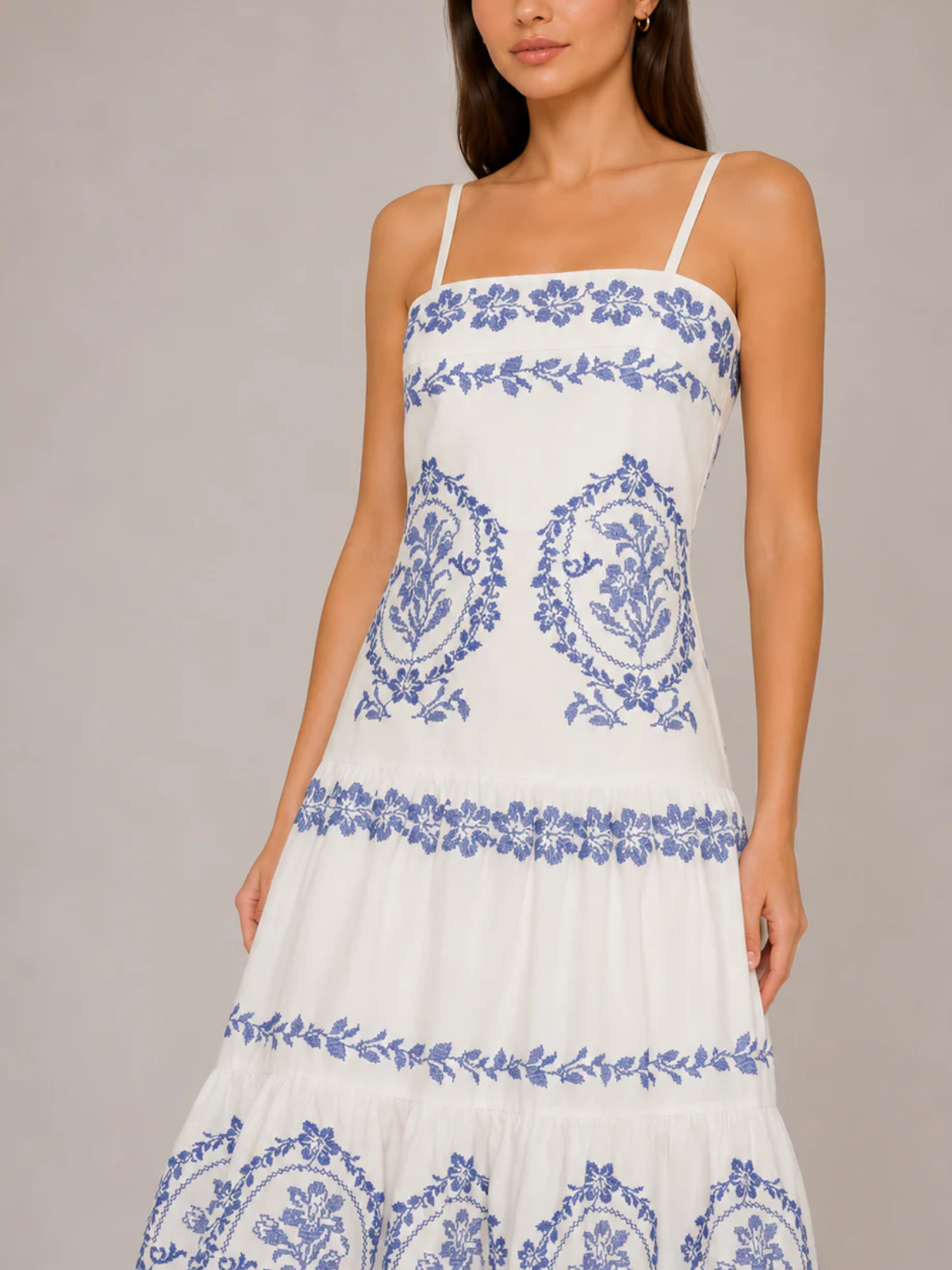 Milly TS Lela Embroidered Midi Dress_79WD82