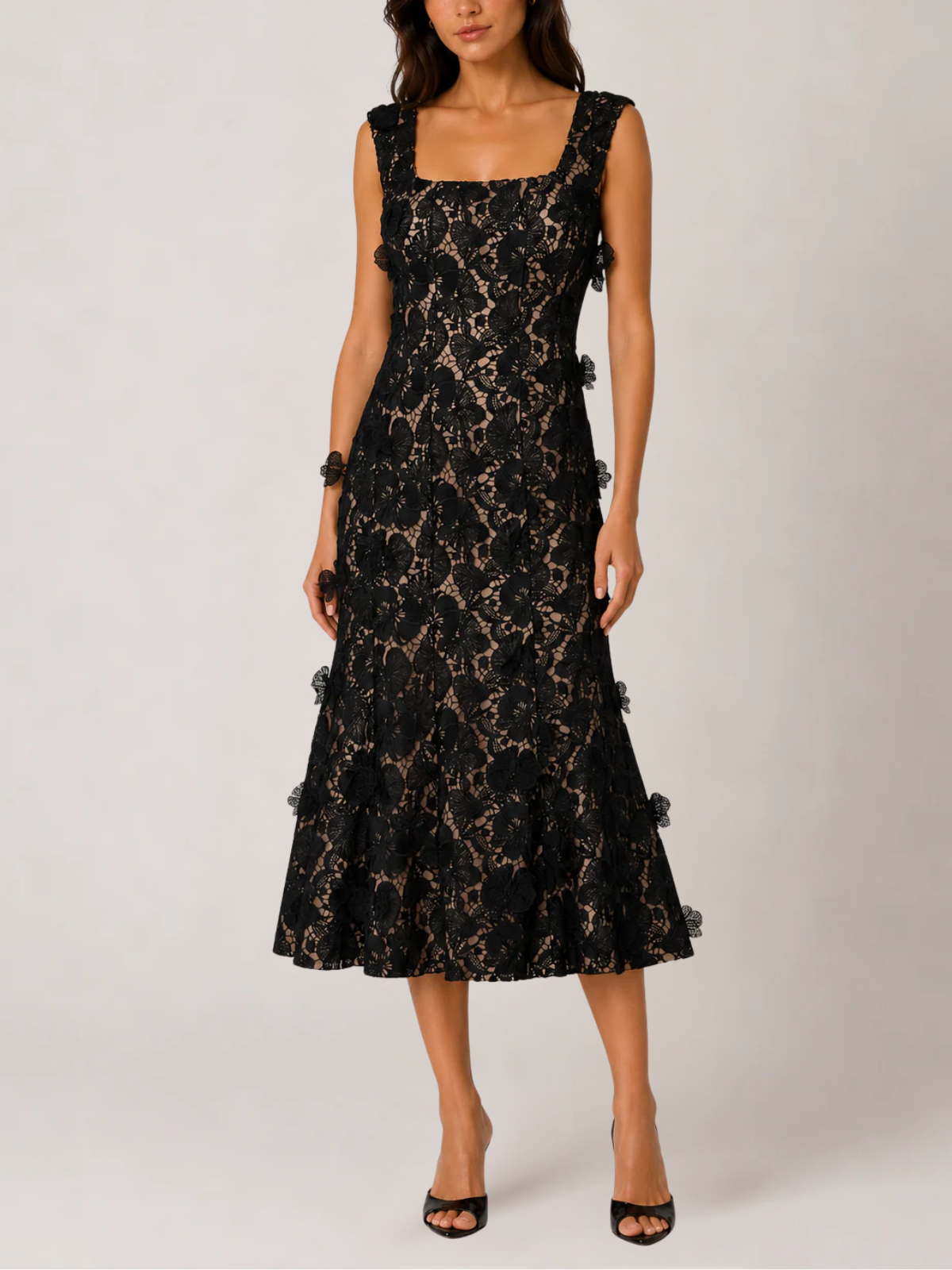 Milly TS Spencer Lace Midi Dress_57UD18