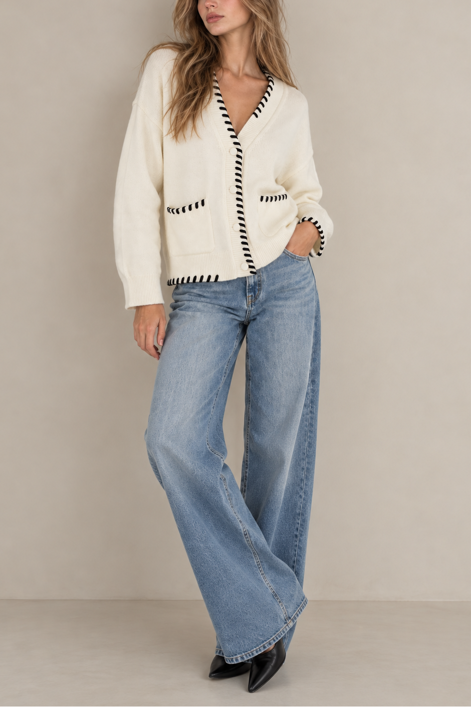 Wispr Parker Plait Cardigan