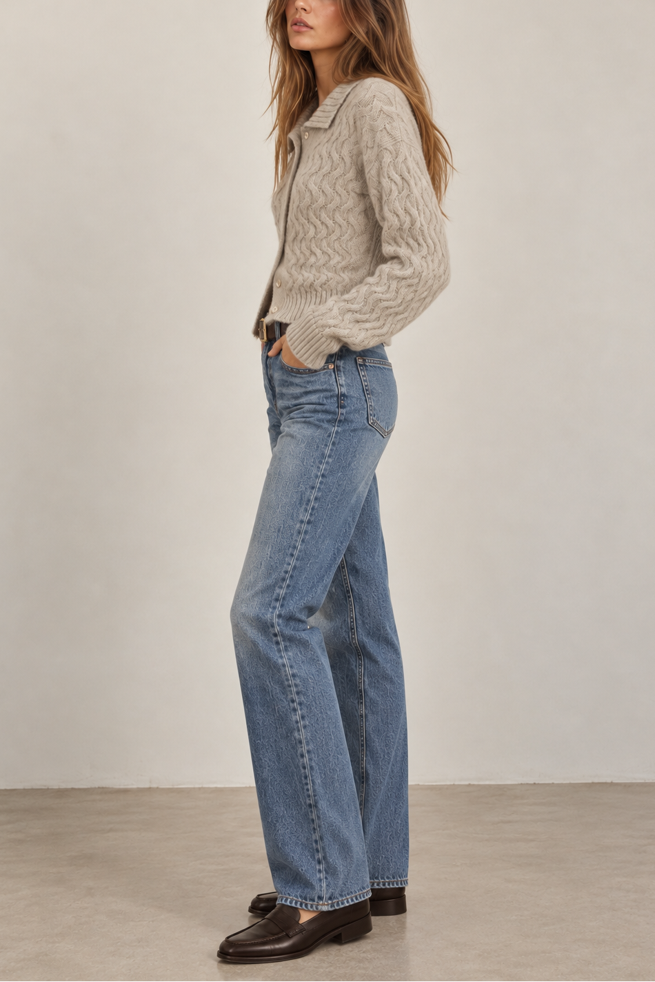 Kokun Cable Stitch Cardigan