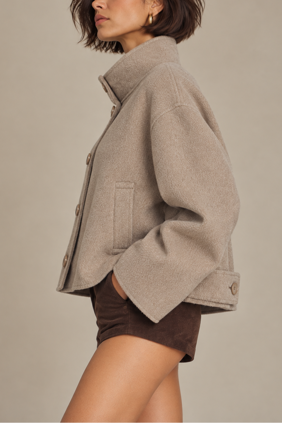 Lamarque Mckenna Cropped Wool Jacket