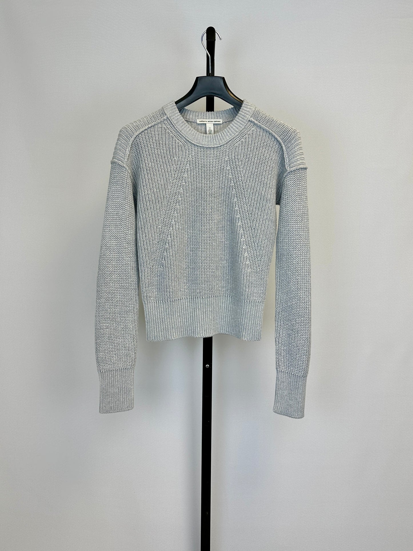 Autumn Cashmere Exposed Seam Shaker Crew