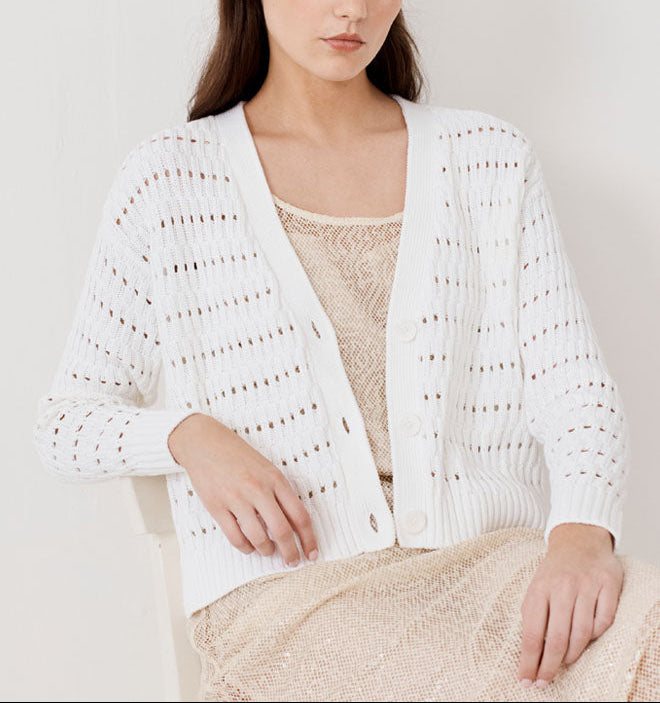 Autumn Cashmere Cropped Boxy Cardigan