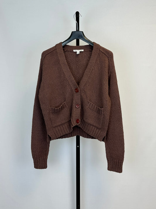 Autumn Cashmere Cropped V Neck Cardigan