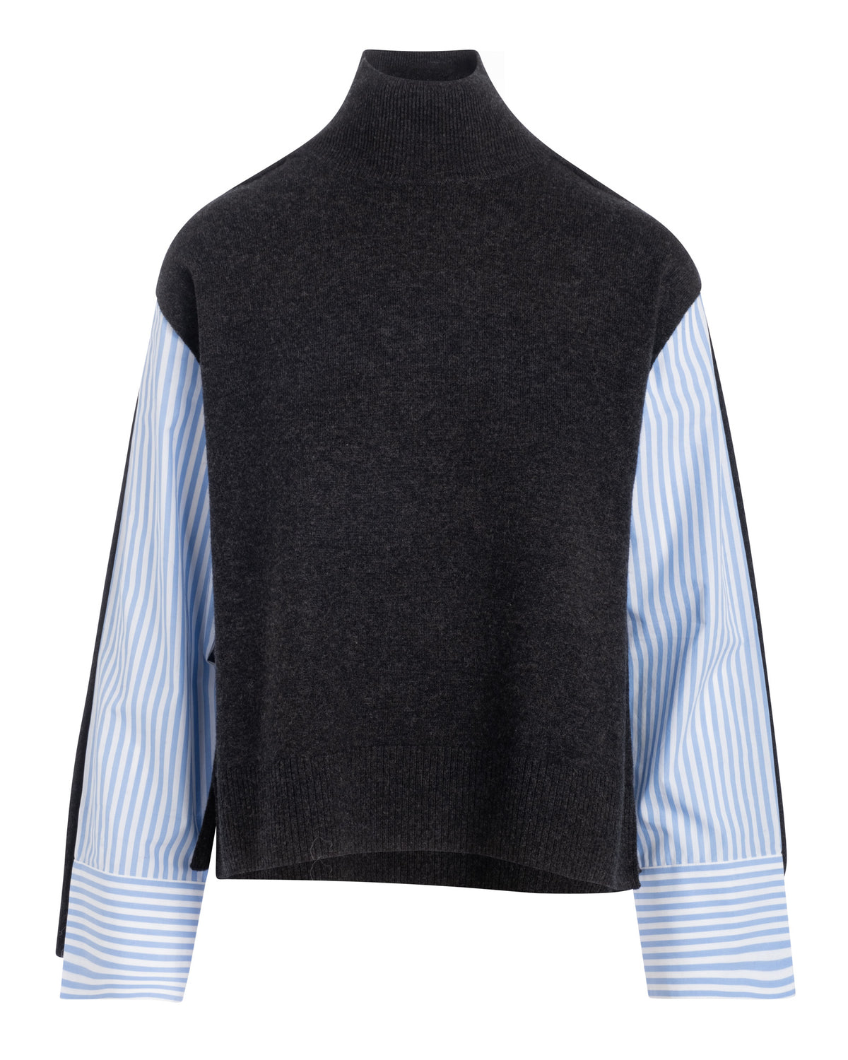Naadam Cashmino Mixed Media Layered Turtleneck