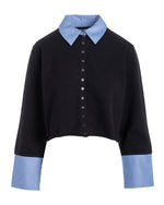 Naadam Mixed Media Button Down