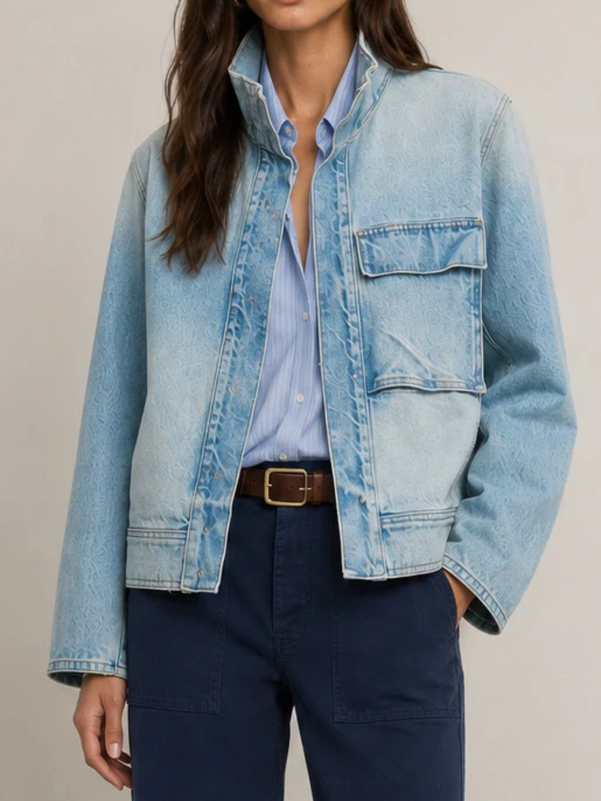 Nili Lotan Marilou Denim Jacket_12160-W1208