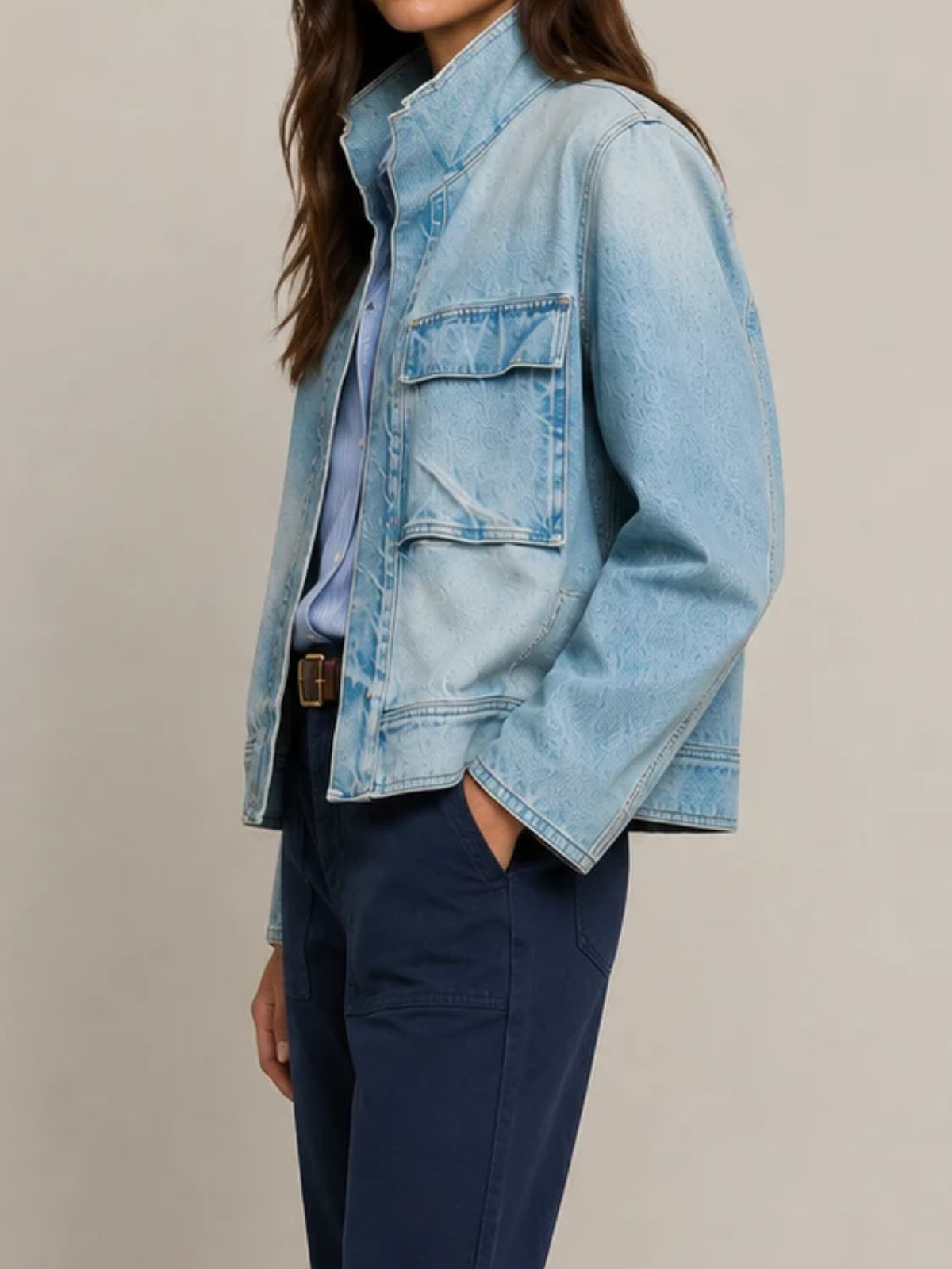 Nili Lotan Marilou Denim Jacket_12160-W1208