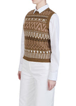 Purotatto Round Neck Knit Vest
