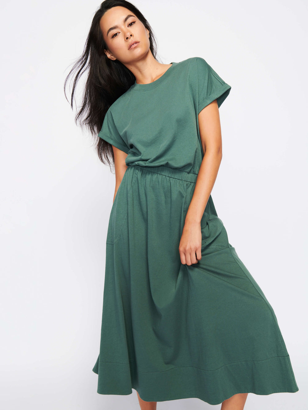 Nation LTD Garcelle Seamed T-Shirt Dress