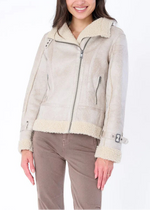 Marrakech Osha Faux Shearling Biker Jacket