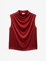 Ottodame Drape Neck Blouse_FVADT9300