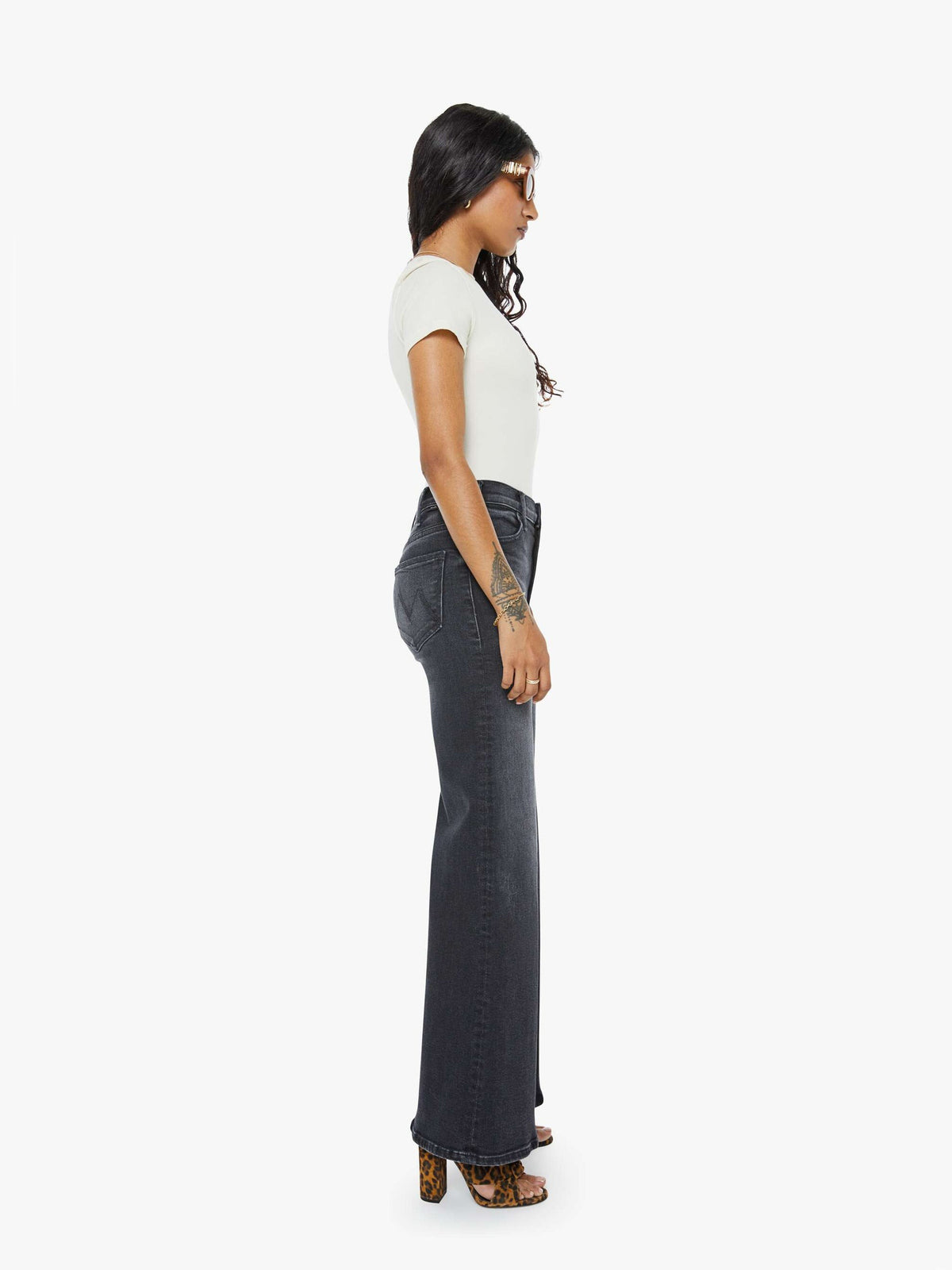 MOTHER Lil Hustler Roller Sneak Jeans