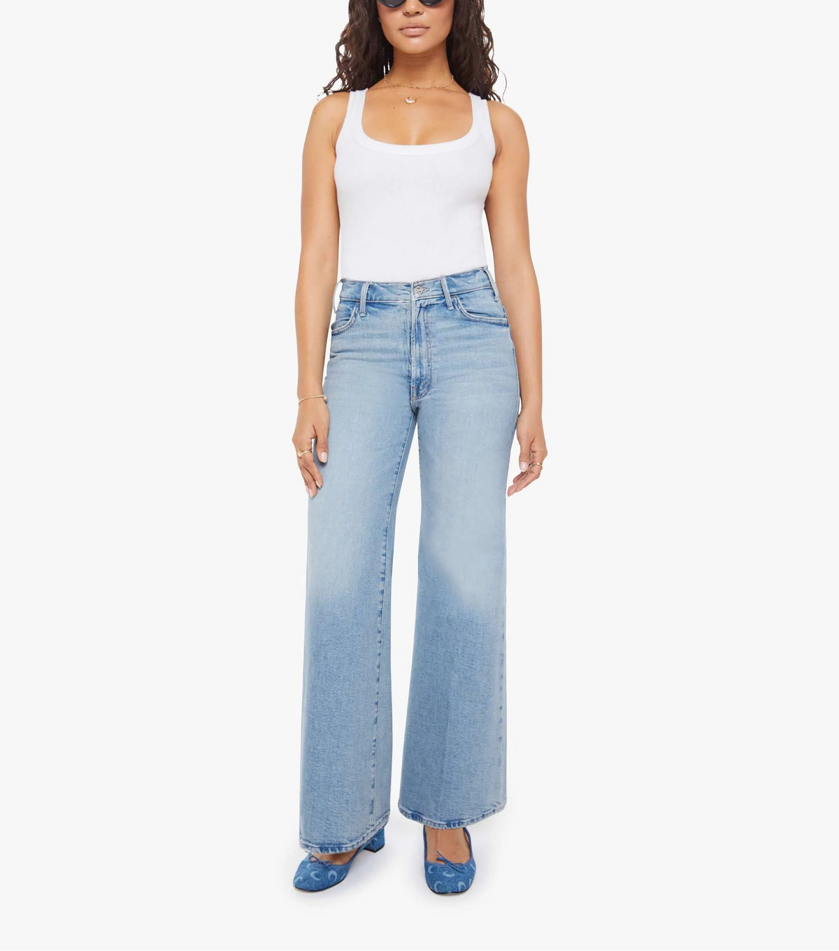 Mother The Lil Hustler Roller Sneak Jeans