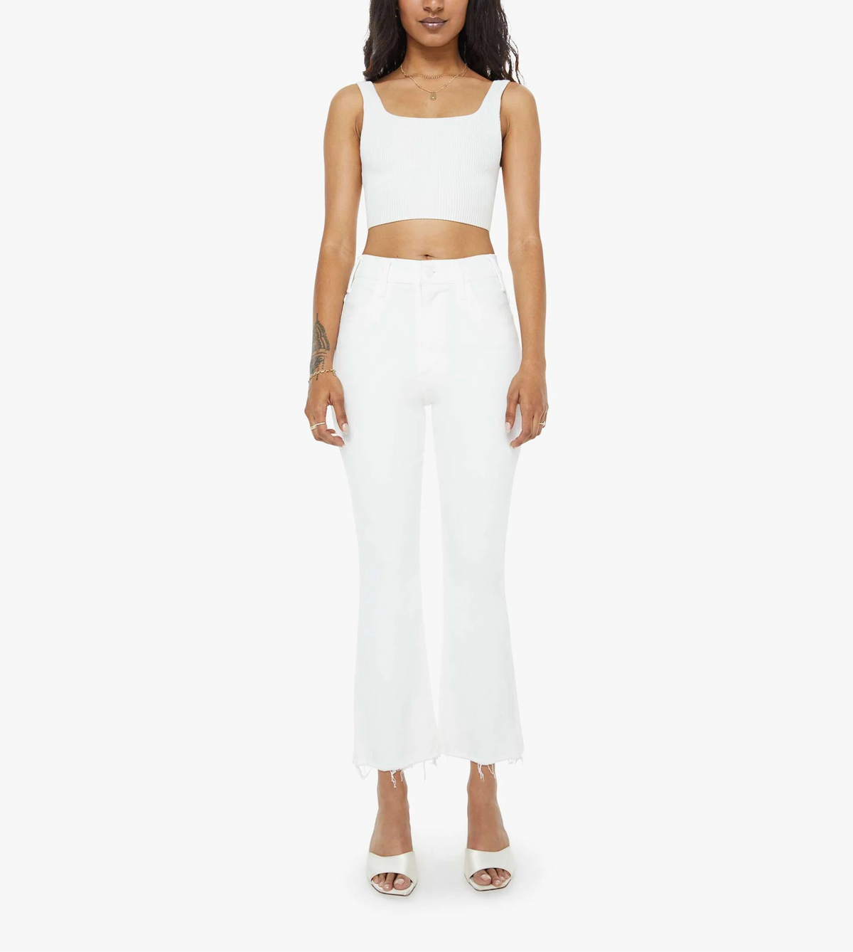 MOTHER Lil Hustler Ankle Fray Jean