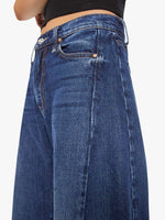 MOTHER Lil Mid Rise Full Pipe Flood Fray Jeans