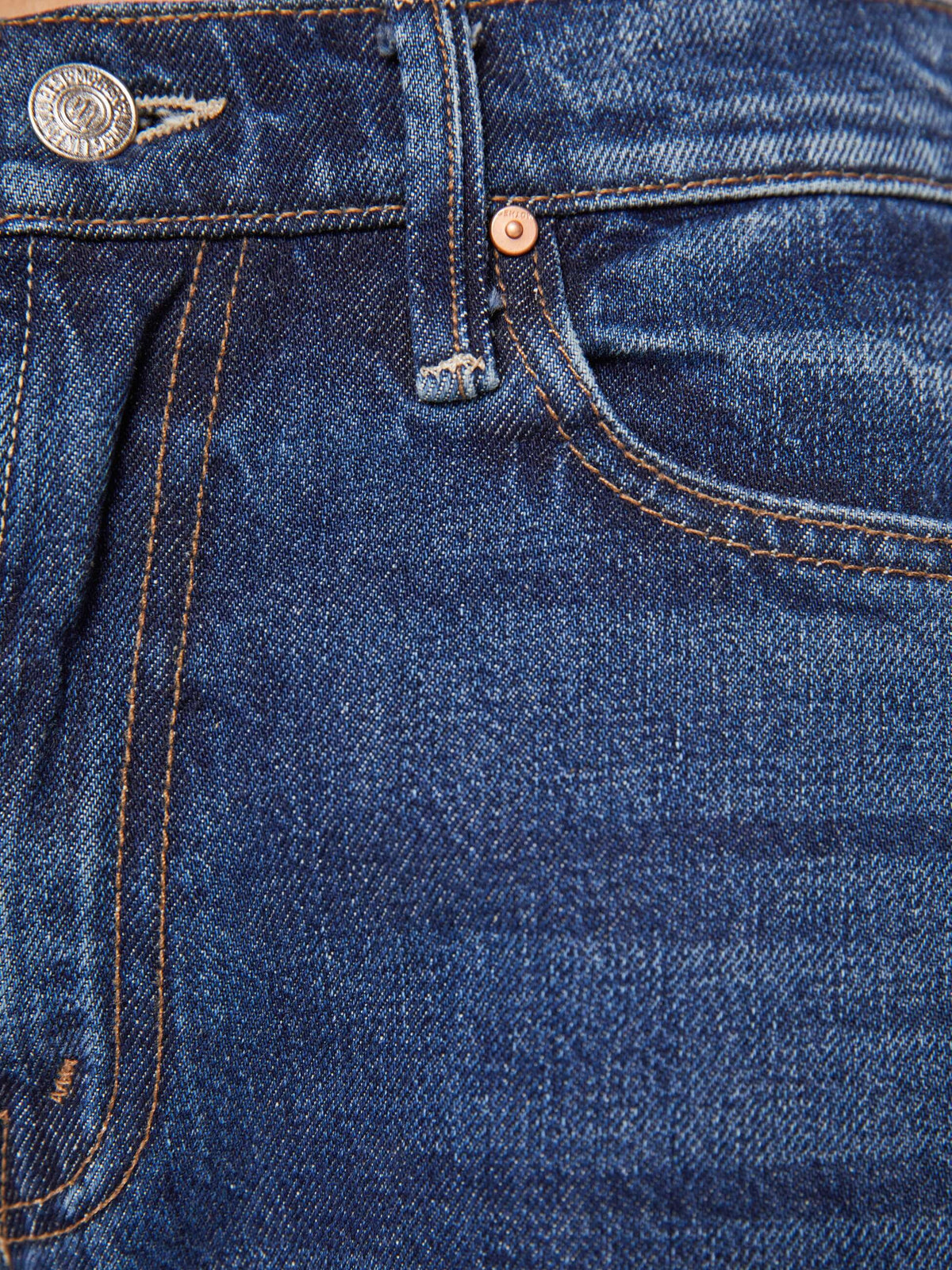 MOTHER Lil Mid Rise Full Pipe Flood Fray Jeans