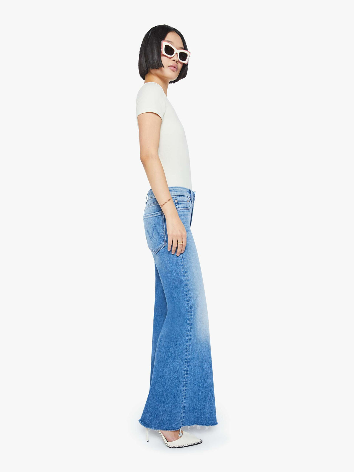 Mother Lil Roller Fray Jeans