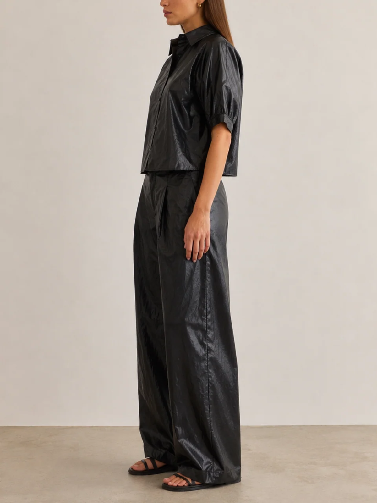 PHARAOH Claude Faux Leather Shirt_PHA_1292LFL