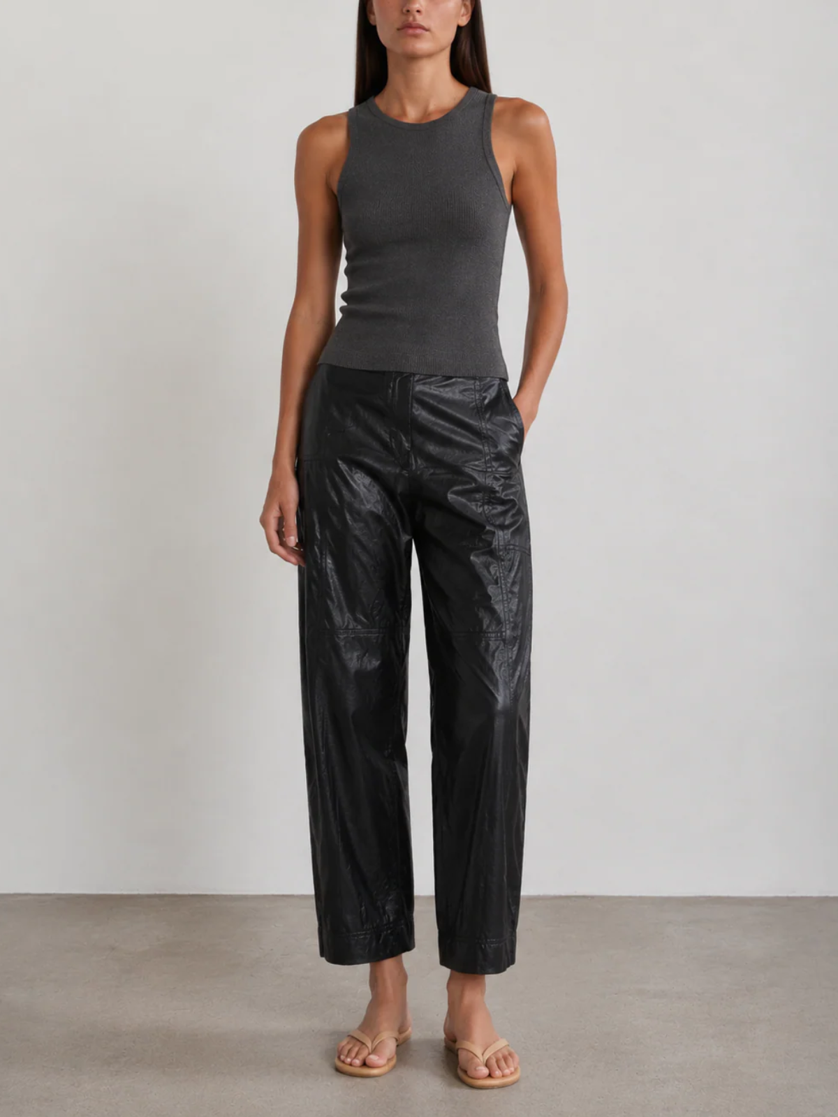 PHARAOH Torrance Faux Leather Pant_PHA_2132LFL