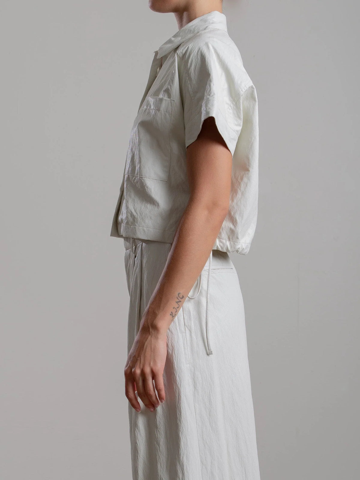 Pharaoh Zoey Faux Leather Shirt