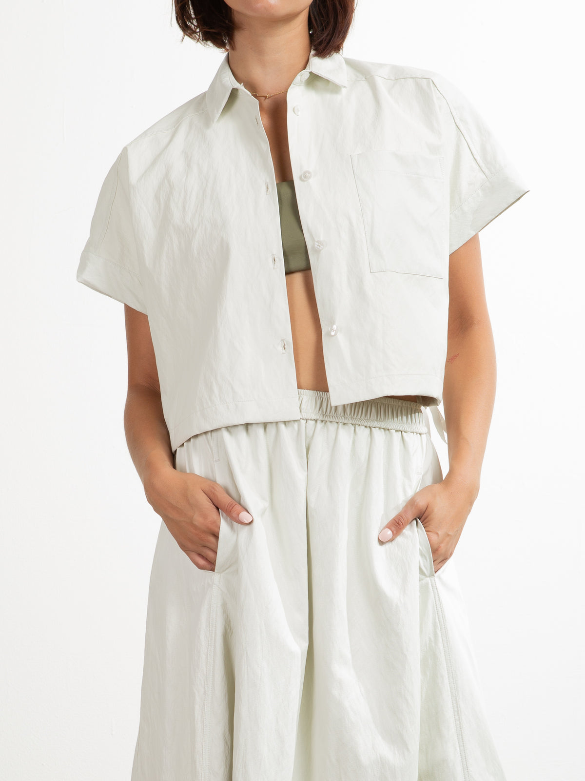 Pharaoh Zoey Faux Leather Shirt