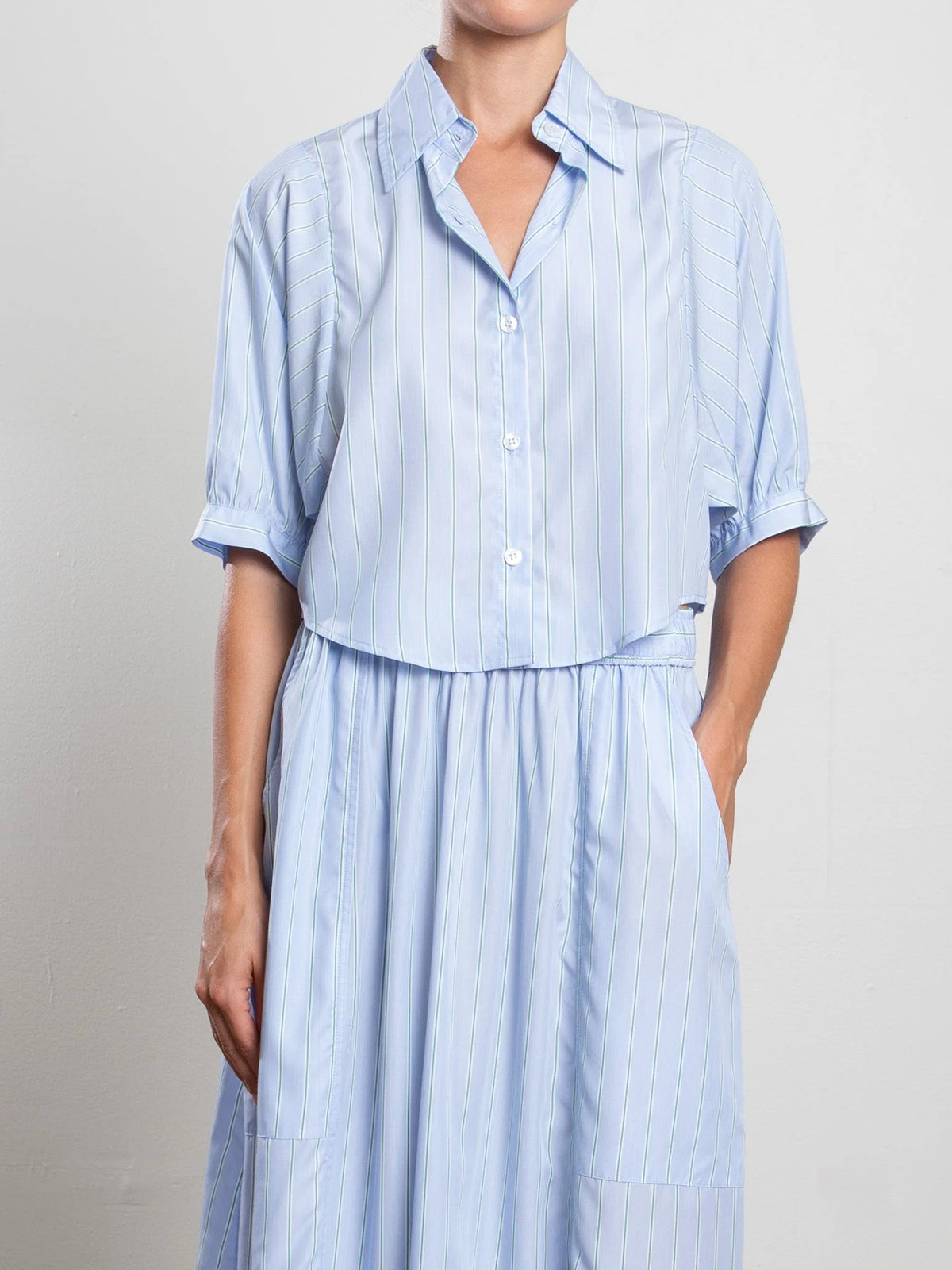 Pharaoh Claude Crop Shirt