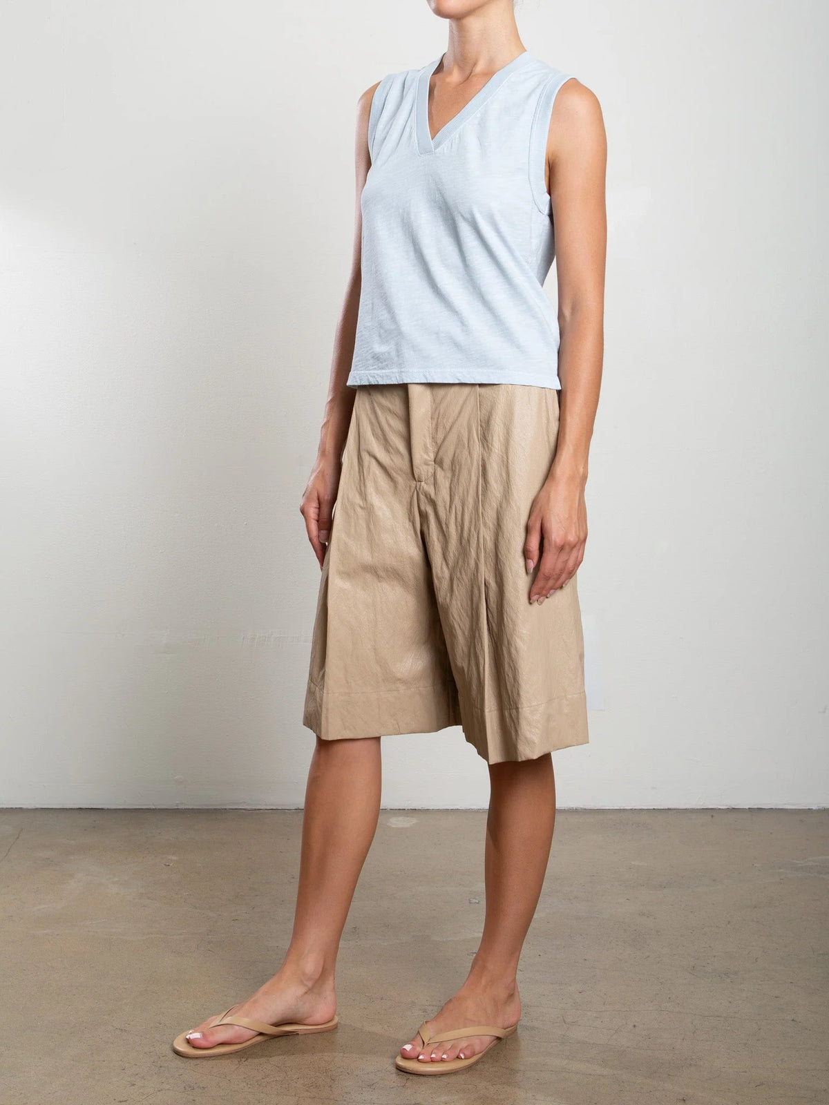 Pharaoh Inez Faux Leather Shorts