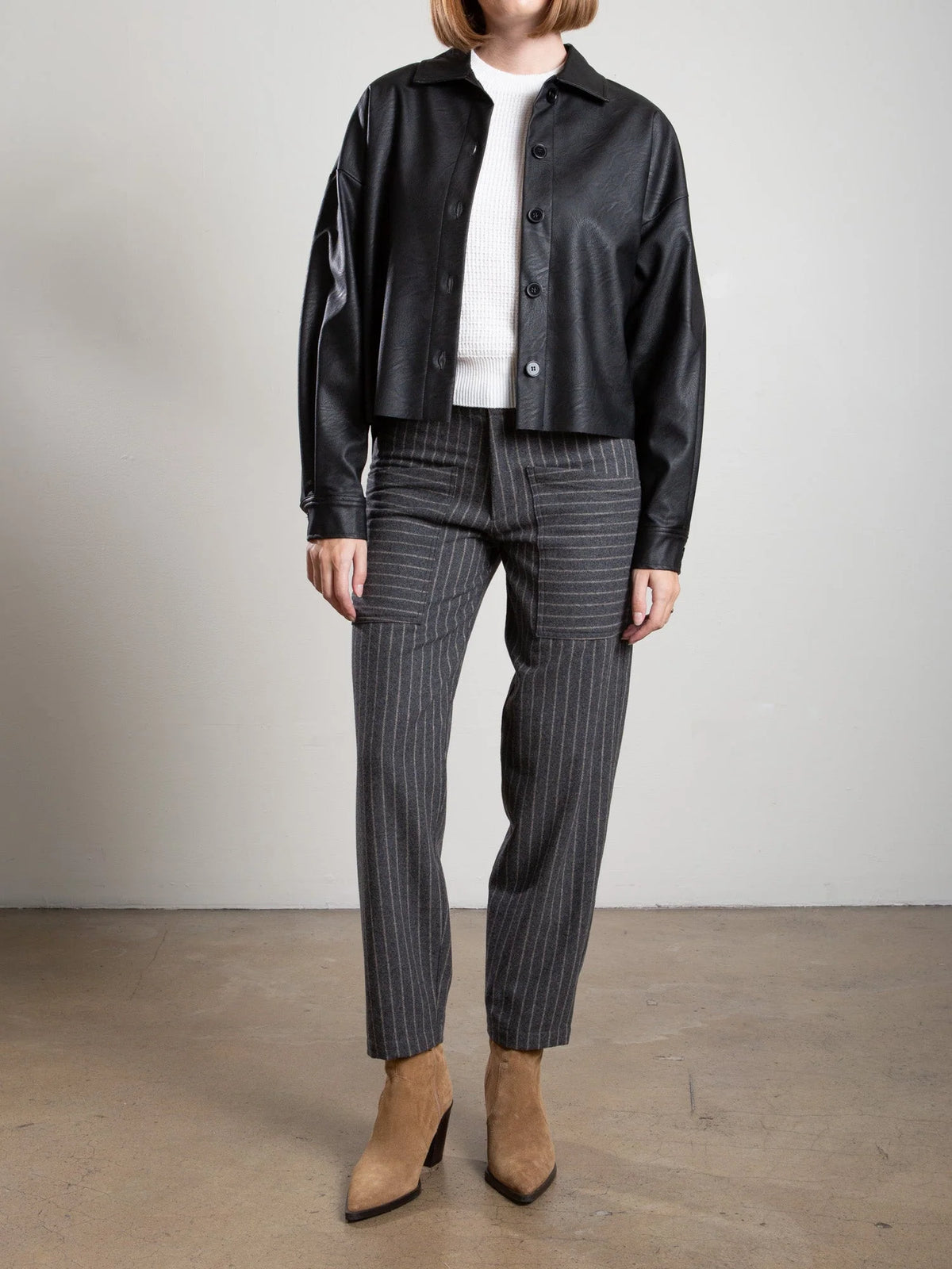 Pharaoh Ezra Wool Pinstripe Pant