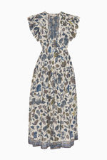 Ulla Johnson Kairi Flutter Sleeve Midi Dress