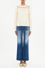 Ulla Johnson Lucette L/S Crochet Sweater