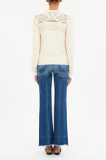 Ulla Johnson Lucette L/S Crochet Sweater