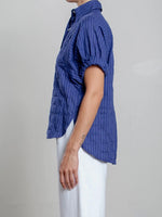 Pharaoh Claude Shirt in Japanese Stripe in Navy