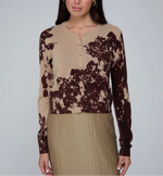 Autumn Cashmere Placed Floral Cashmere Cardigan