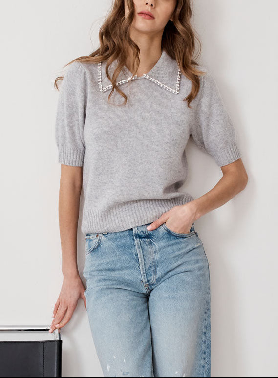 Autumn Cashmere Peter Pan Collar Sweater