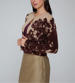 Autumn Cashmere Placed Floral Cashmere Cardigan