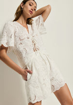 Nation Rosalyn Tie Front Top