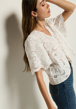 Nation Rosalyn Tie Front Top